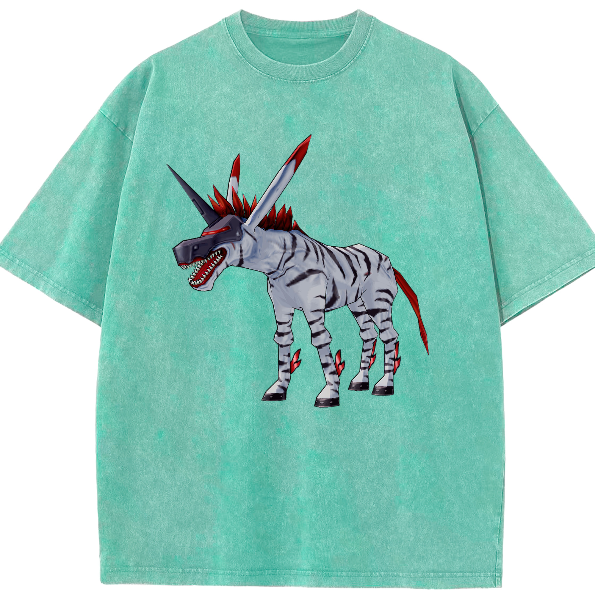 （画像用） Digimon デジタルモンスター/デジモン 綿100% ヴィンテージ風 半袖Tシャツ（フロントプリント）